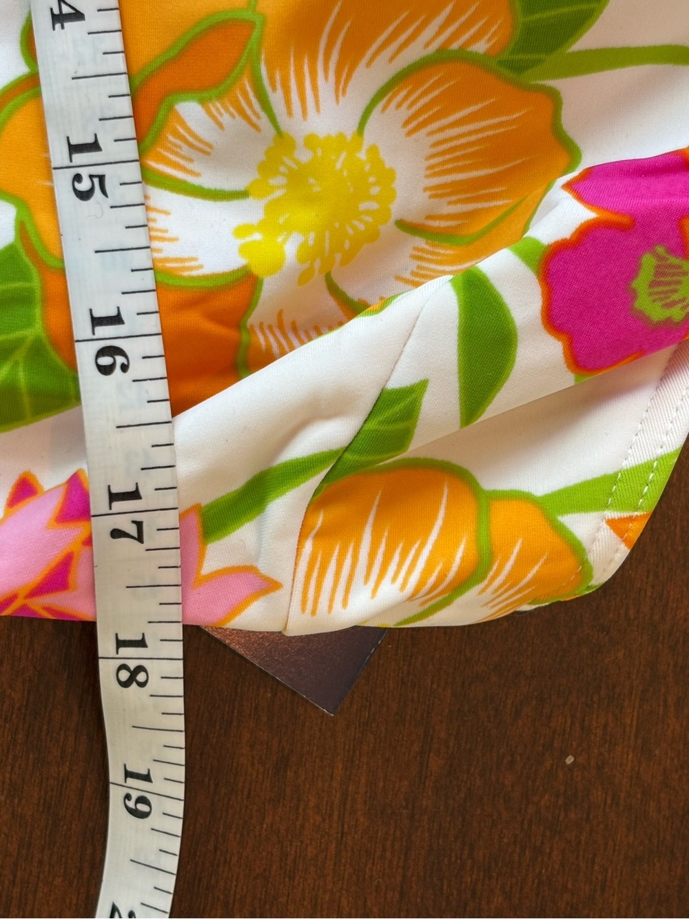 NEW! Lands’ End Tankini Swimsuit Set Floral White Orange Pink Size 16 Long - Picture 11 of 12